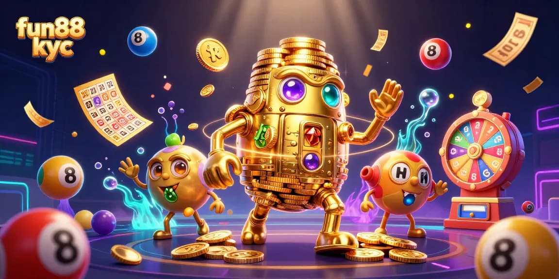 Chơi game thú vị tại fun88 kyc với golem vàng kiến tạo từ đồng xu.