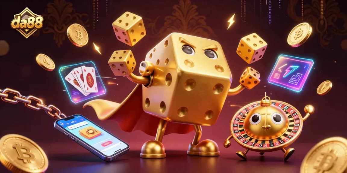 Spin the wheel of fortune with da88 as golden dice and crypto coins light the path to jackpots.