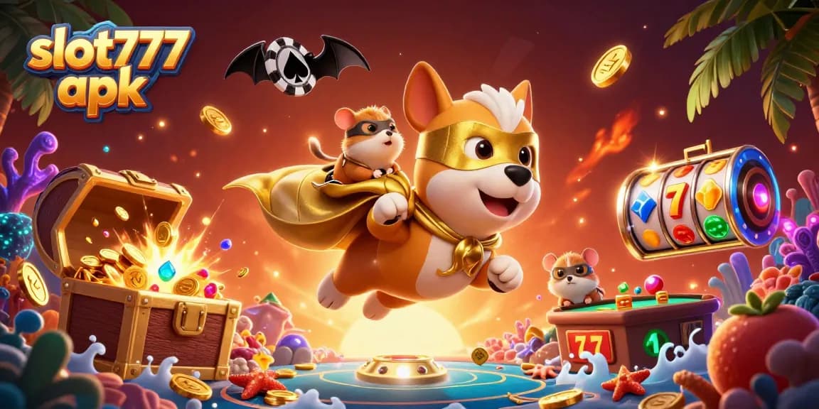 Engage with slot777 apk and spin your luck with vibrant slot reels and gold coins in an exciting casino setting.