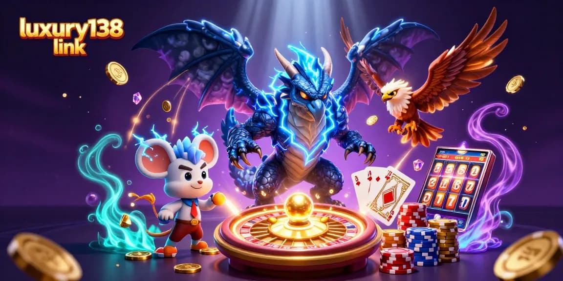 Play thrilling games with luxury138 link, experiencing vibrant slots and casino action.