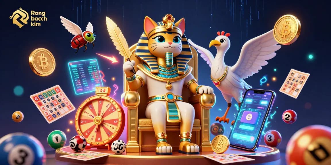 Rong bach kim highlights vibrant lottery elements in a captivating 3D scene.