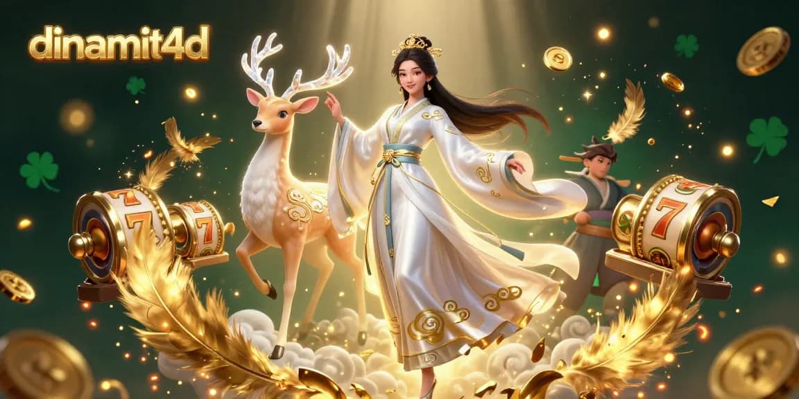 Win big with dinamit4d in this rich casino scene featuring vibrant characters and exciting game elements