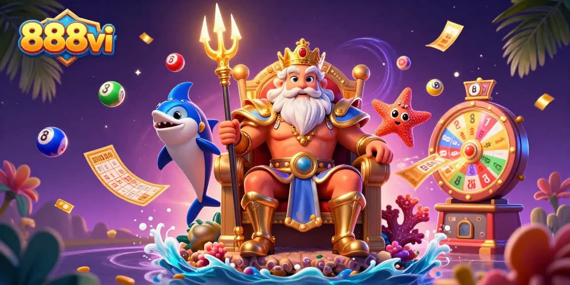 Engage with 888vi's vibrant gaming world filled with dynamic lottery balls and exciting prizes.