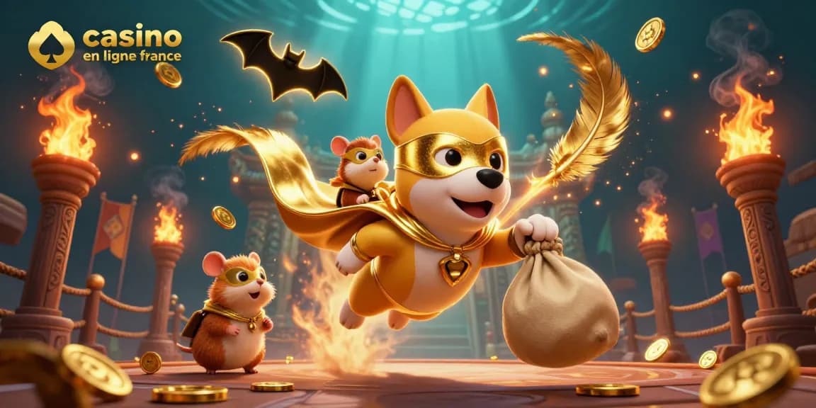 Jouez avec le casino en ligne France en gagnant des jetons d'or et en vous amusant avec des personnages 3D.