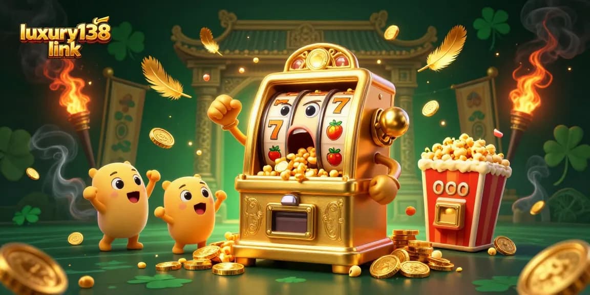 Experience jackpots with luxury138 link in this vibrant, engaging 3D casino scene!