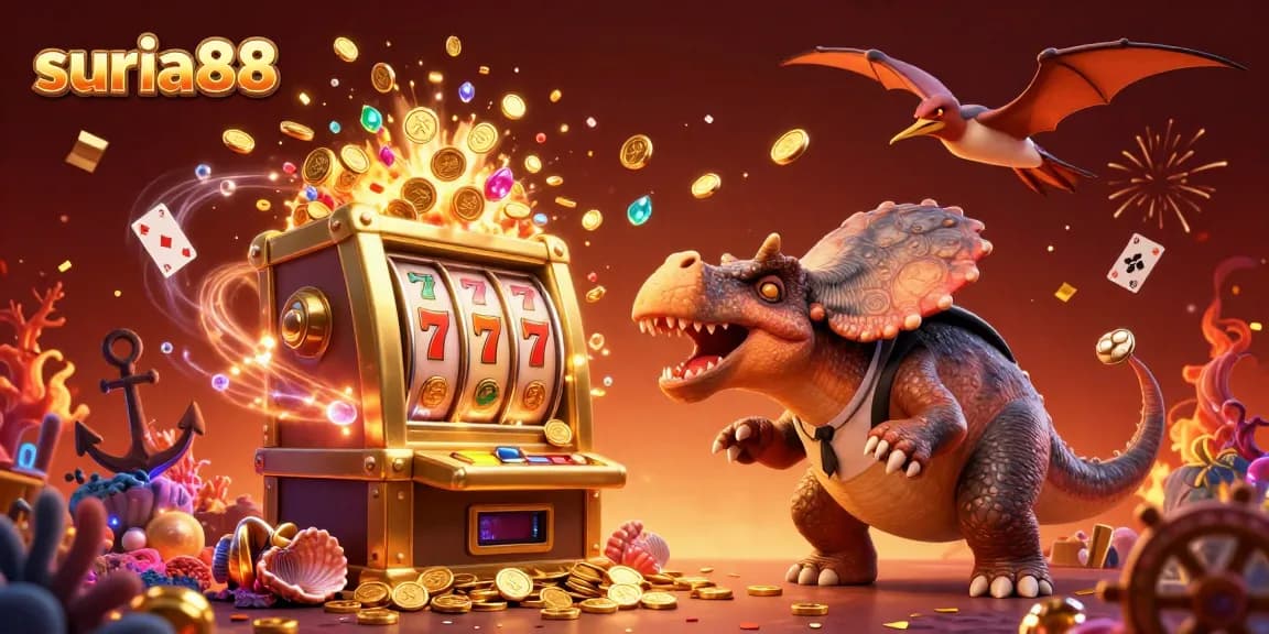 Experience the thrill of suria88 with a vibrant casino scene featuring jackpot wins.