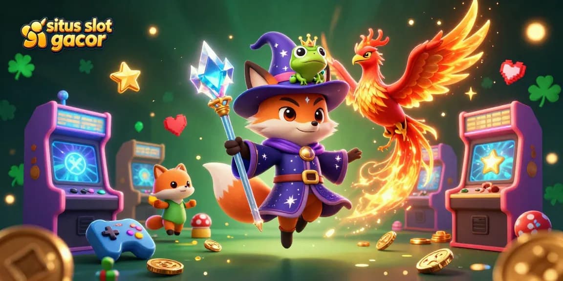 Experience the thrill at situs slot gacor with a wizard fox, phoenix, and enchanted elements.