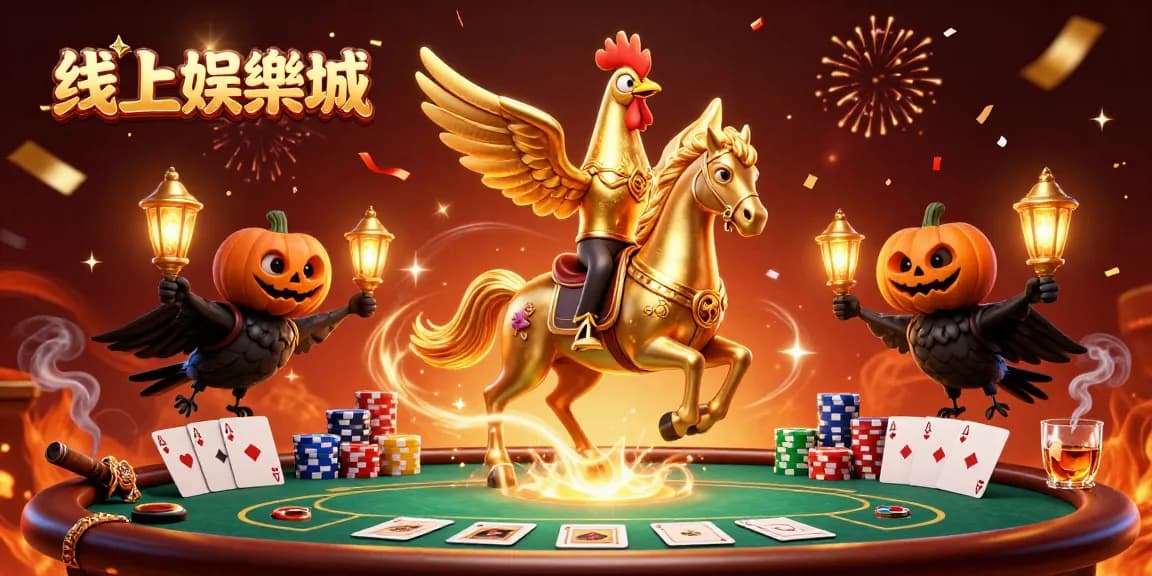 在線上娛樂城體驗輝煌賭博氛圍，玩轉金色雞頭無頭騎士與狀彩馬鬥技。