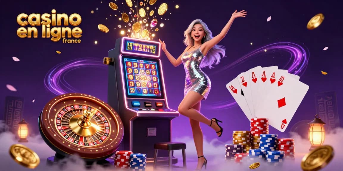 Gagnez gros au casino en ligne France avec des machines à sous époustouflantes, des lumières néon vibrantes et une excitation dorée.