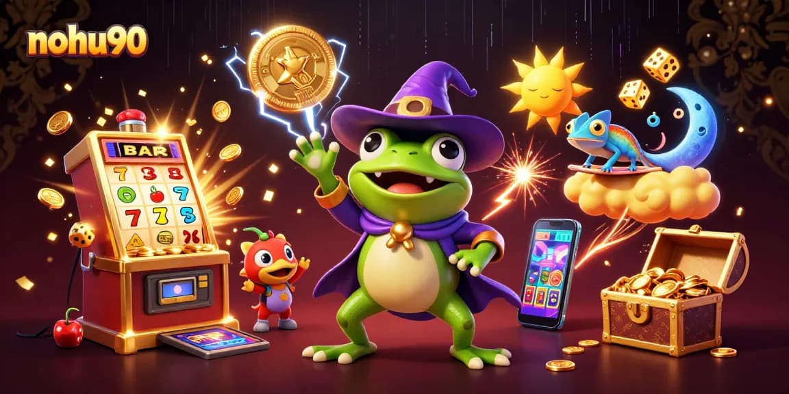 Engage in thrilling gameplay at nohu90 with vibrant casino scenes and dynamic slot action.