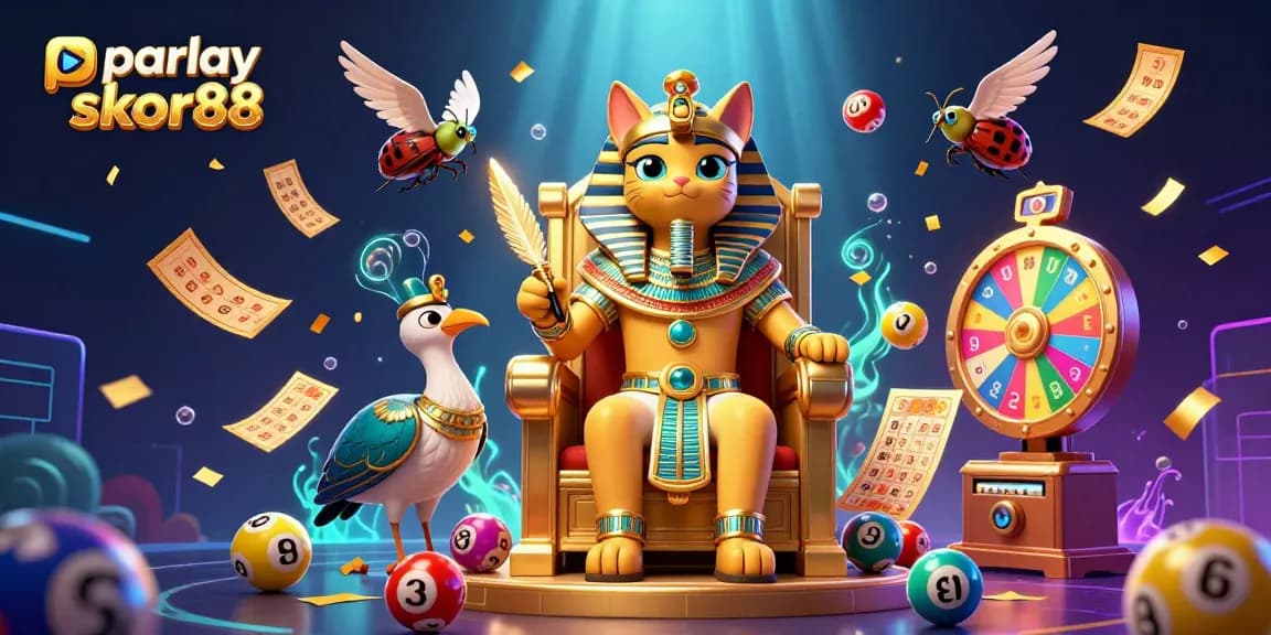 Engage in parlay skor88 betting with dynamic 3D casino illustration showcasing vivid gambling elements.