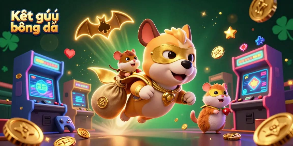 Engage in Kết quả bóng đá with our lively 3D superhero scene celebrating sports and gaming excitement.