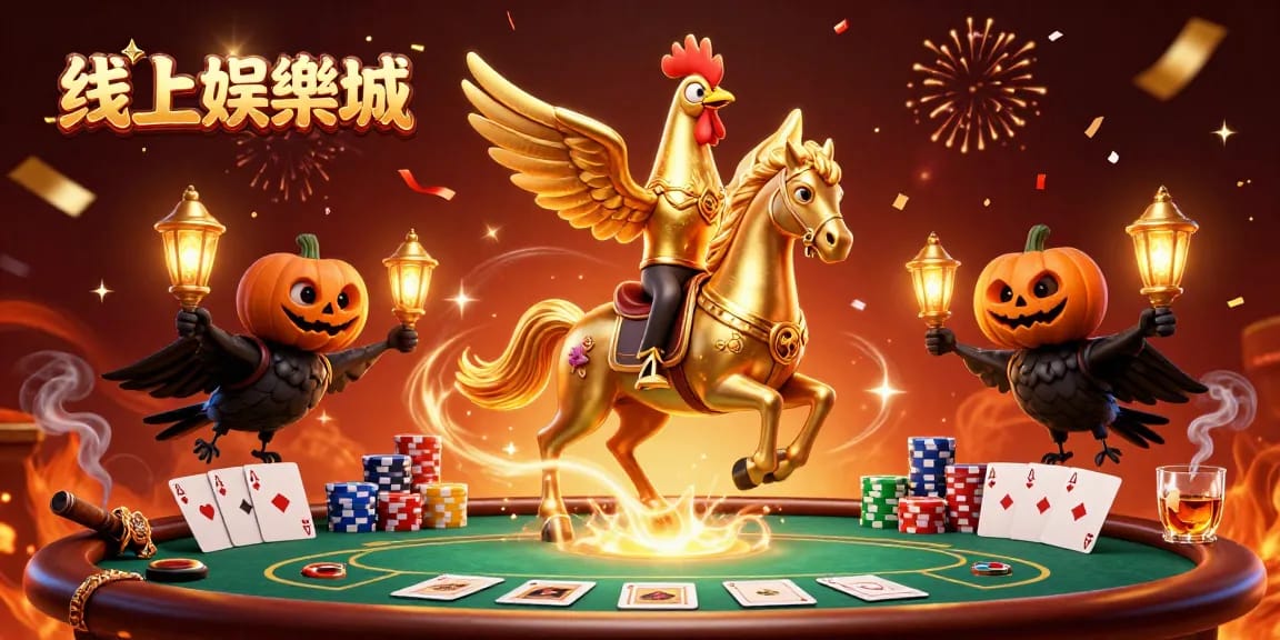在線上娛樂城體驗輝煌賭博氛圍,玩轉金色雞頭無頭騎士與狀彩馬鬥技。