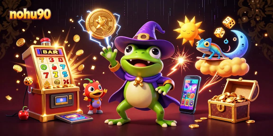 Engage in thrilling gameplay at nohu90 with vibrant casino scenes and dynamic slot action.