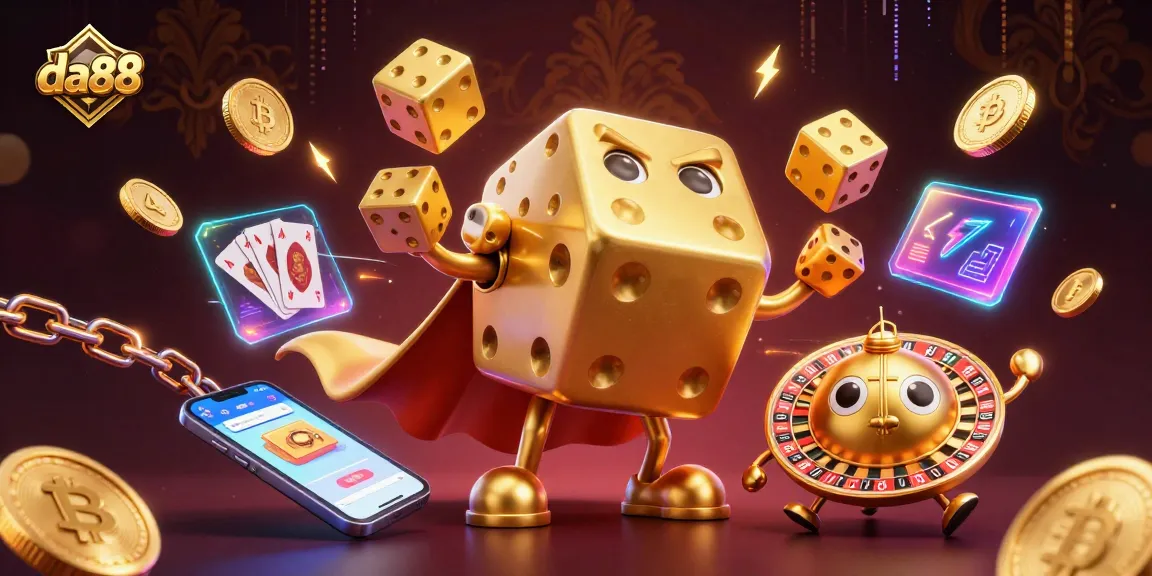 Spin the wheel of fortune with da88 as golden dice and crypto coins light the path to jackpots.