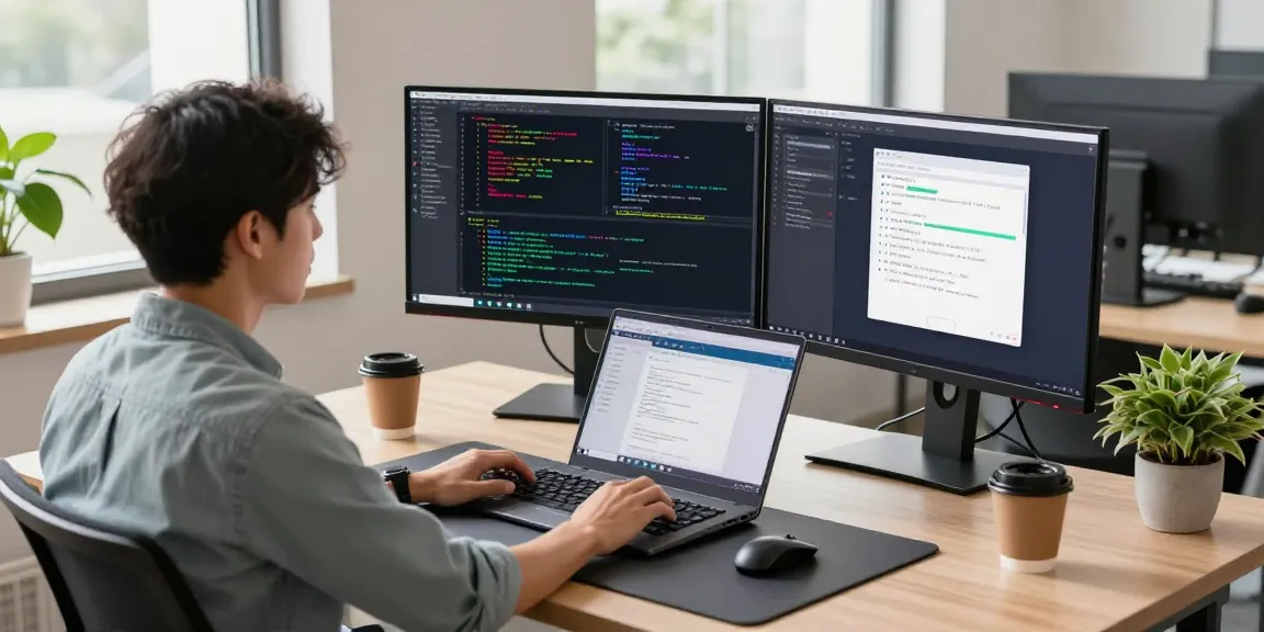 Efficient workspace showcasing snipaste下载 and productivity tools for developers.