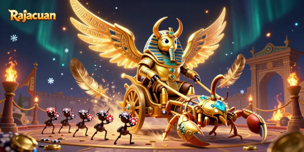 Experience thrilling gameplay with Rajacuan's vibrant casino elements and epic characters.