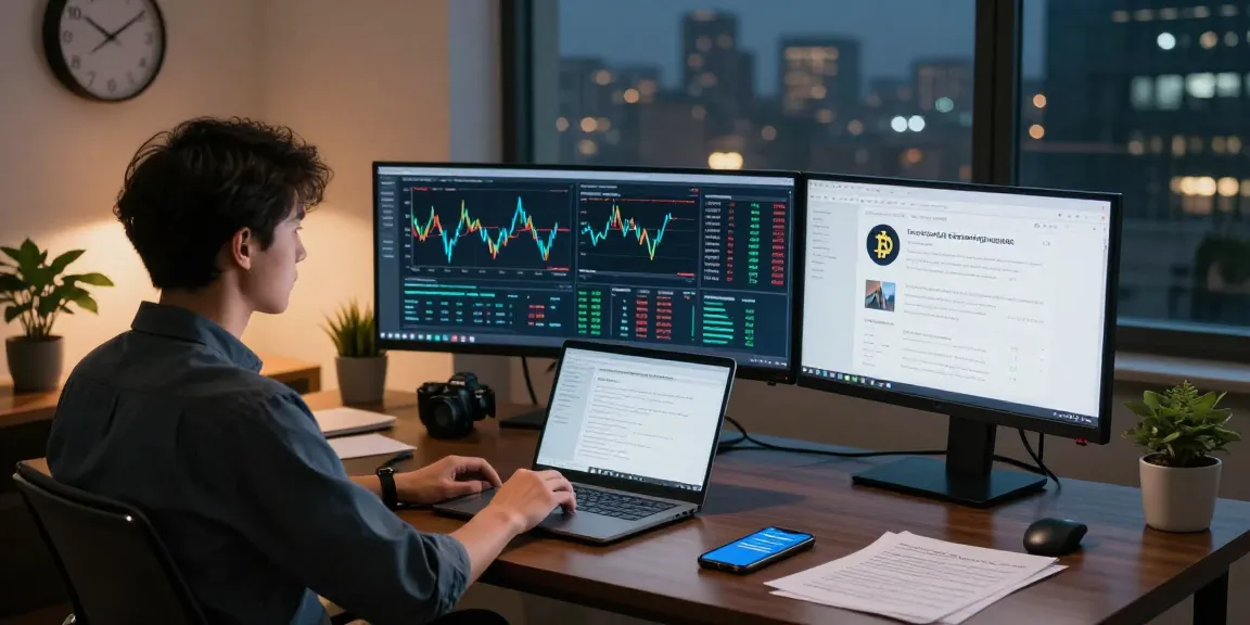 Recover lost crypto with a professional in a modern office analyzing data.
