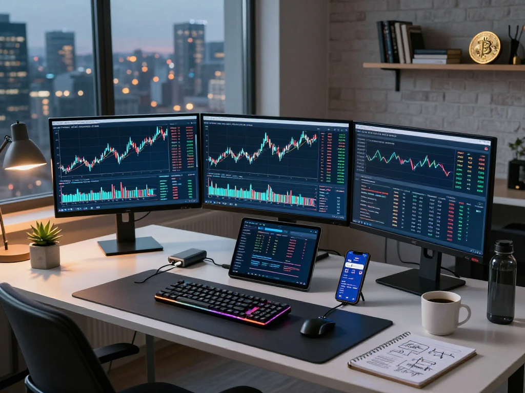 MetaTrader 5 官网中的专业加密货币交易环境，显示交易图表与安全工具