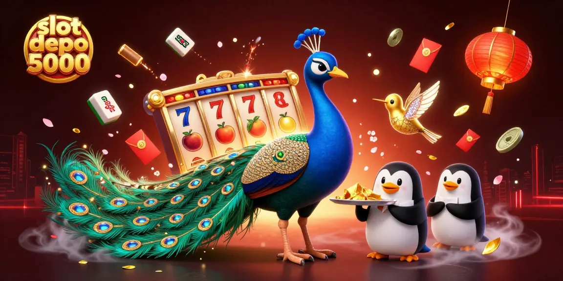 Experience the excitement of slot depo 5000 with vibrant characters and dynamic casino elements.