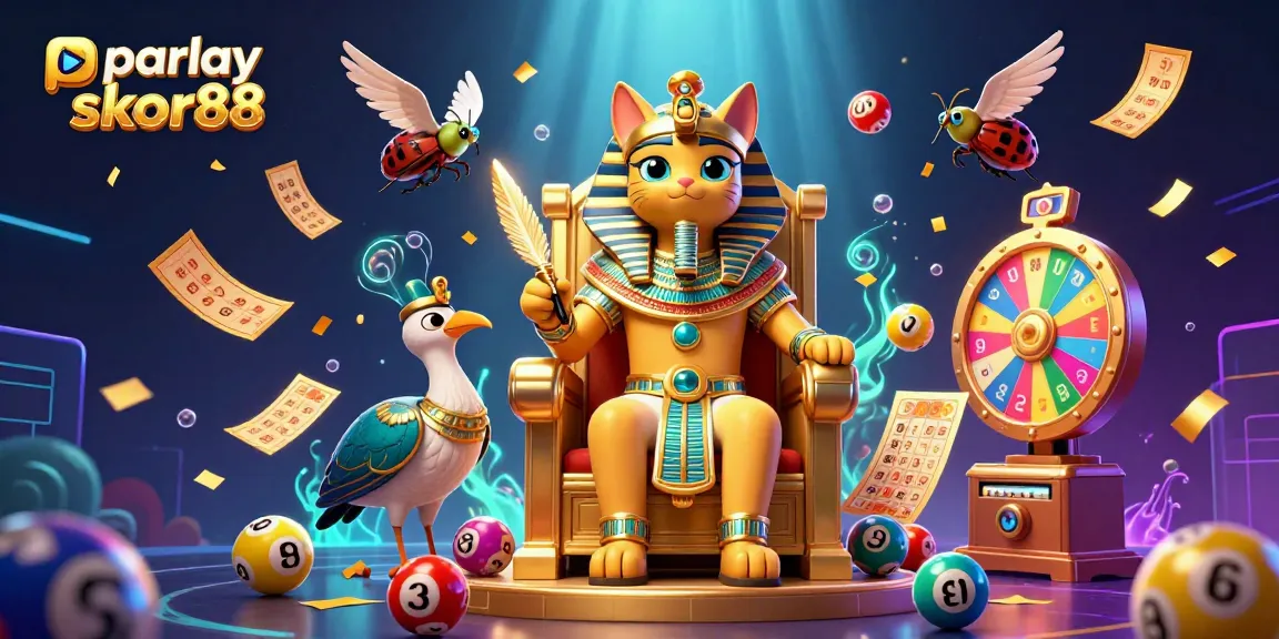Engage in parlay skor88 betting with dynamic 3D casino illustration showcasing vivid gambling elements.