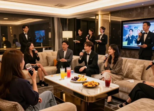 강남블랜딩쩜오의 고급스러운 분위기와 개인화된 서비스가 돋보이는 룸.
